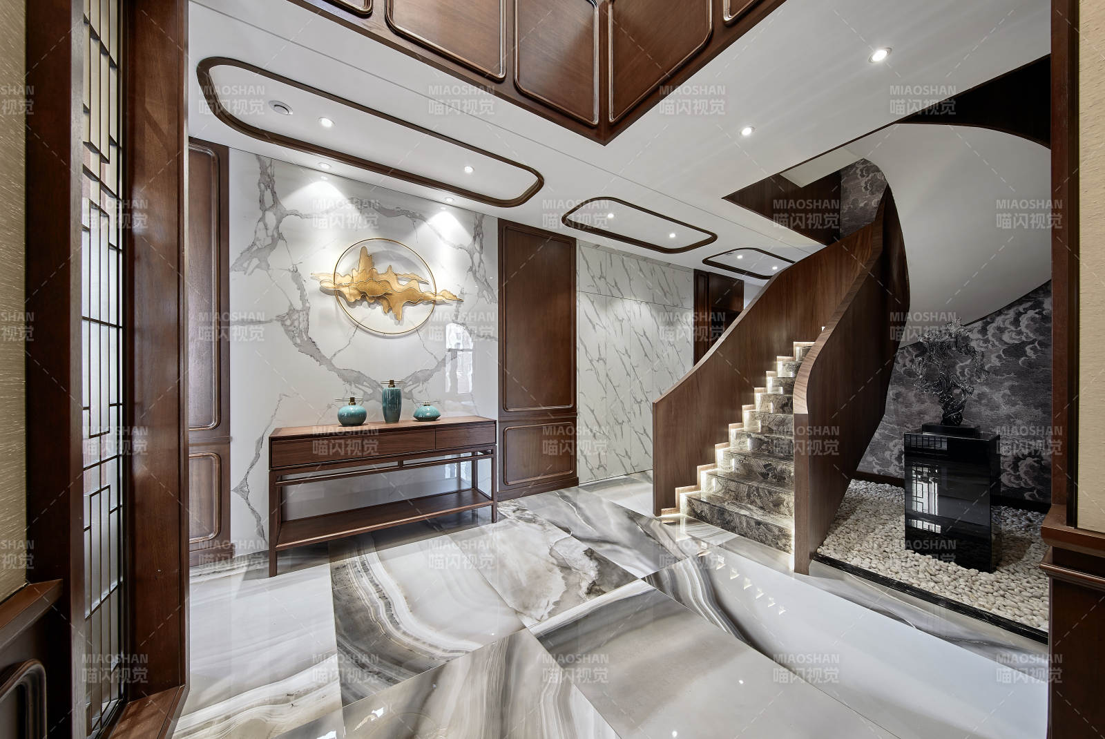 现代奢华楼梯间设计图片