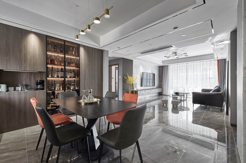 现代简约客厅餐厅设计图片