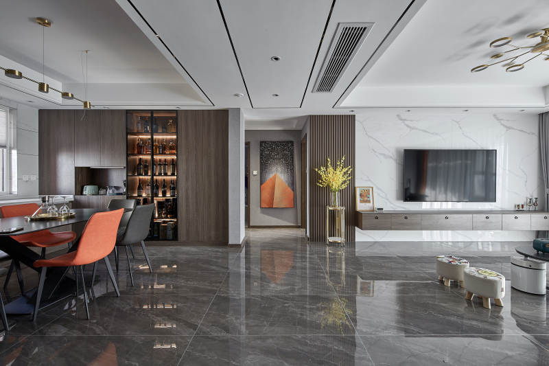 现代简约客厅餐厅设计图片