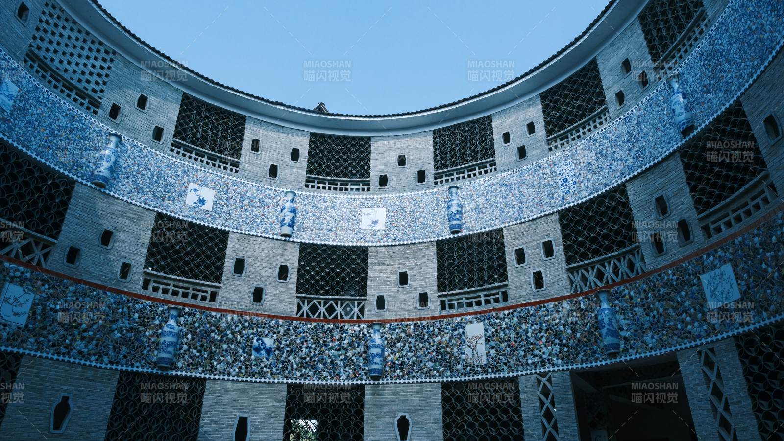 景德镇瓷宫圆形建筑内部景观图片