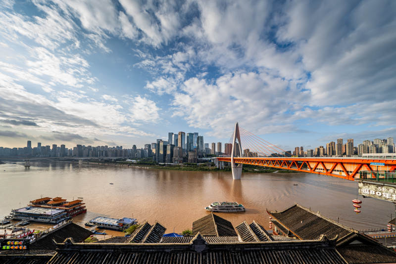 重庆山城江景大桥图片