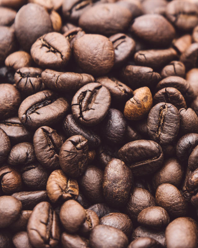 咖啡豆特写图片