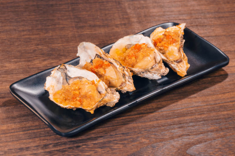 蒜蓉烤生蚝图片