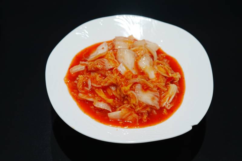 辣白菜拌菜图片