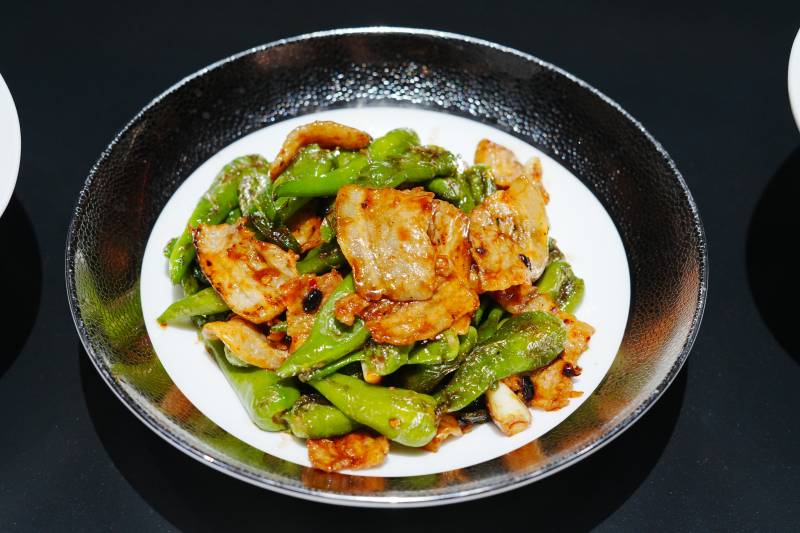 青椒炒肉片图片