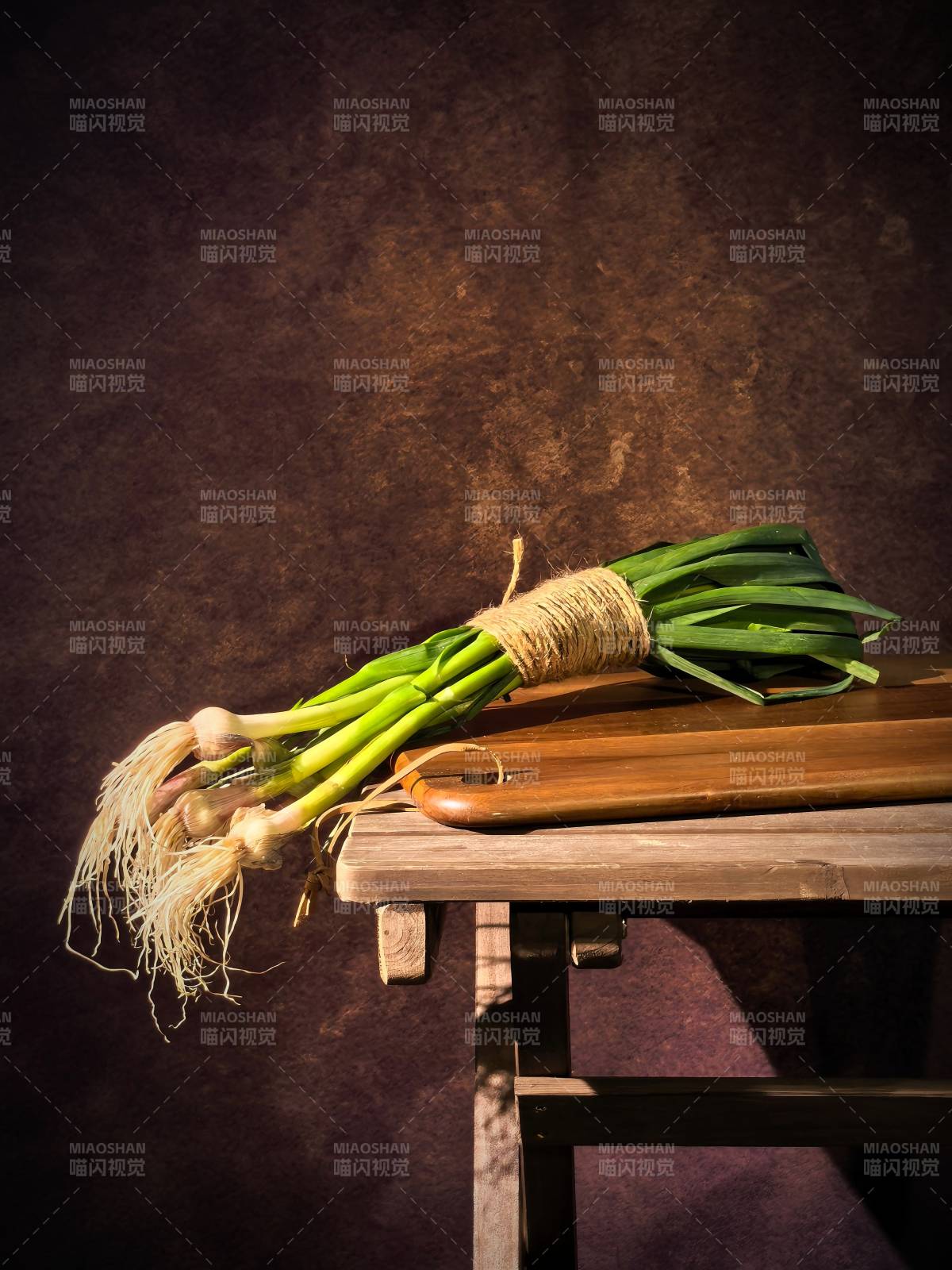 蒜苗静物图片