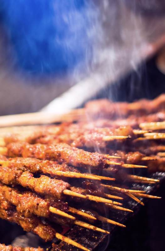 烤串飘香图片