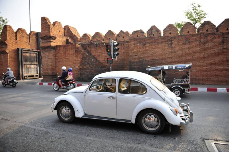 泰国清迈经典甲壳虫街头行图片