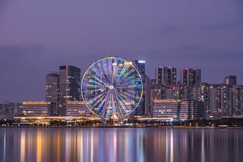 深圳湾区摩天轮图片