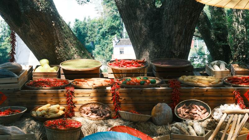 农产品丰收展示图片