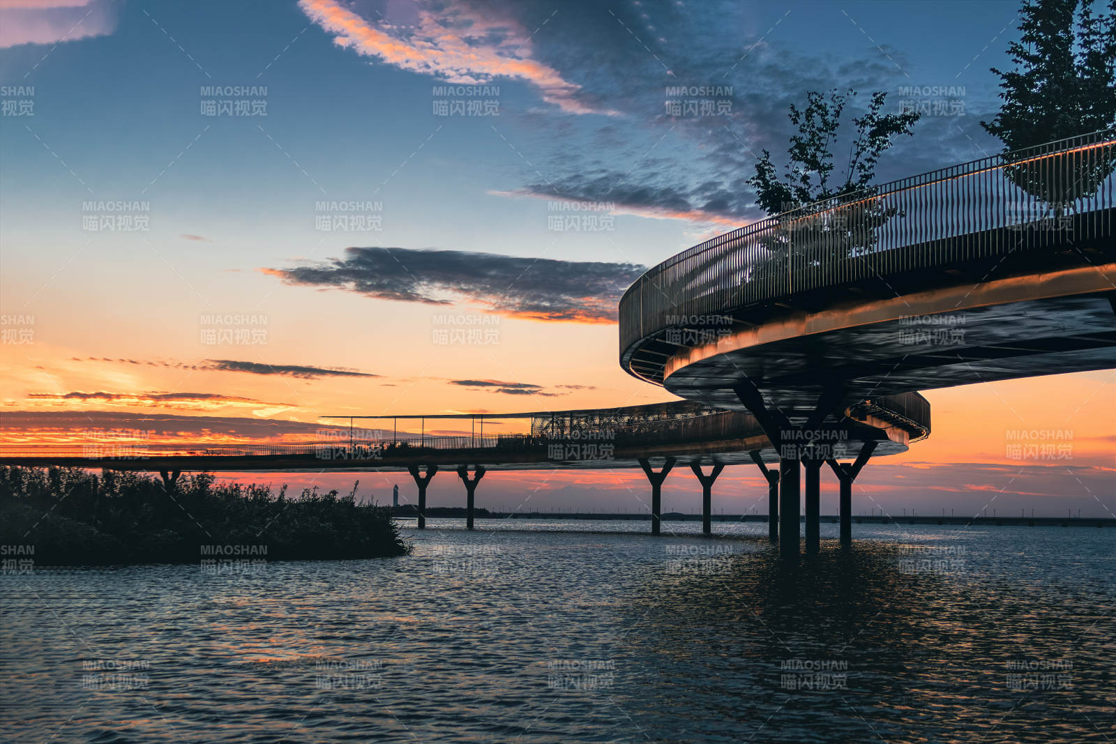 上海青浦元荡湖桥图片