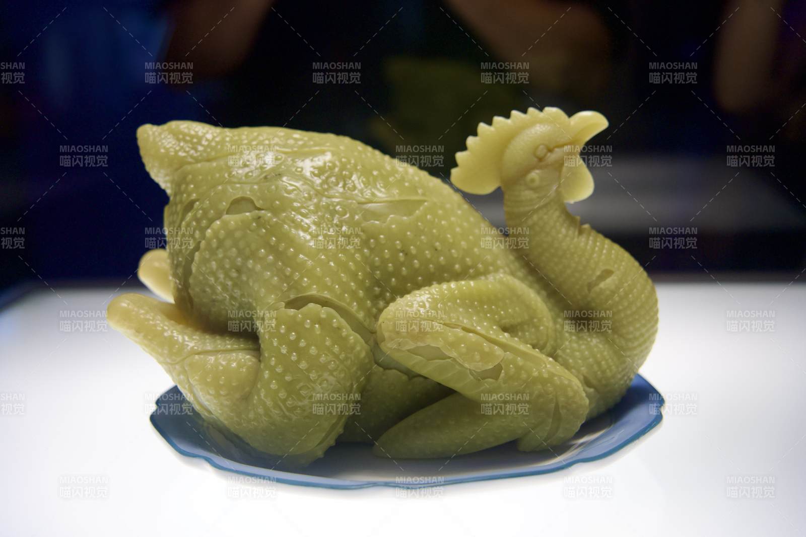 广东省博物馆玉雕“白切鸡”图片