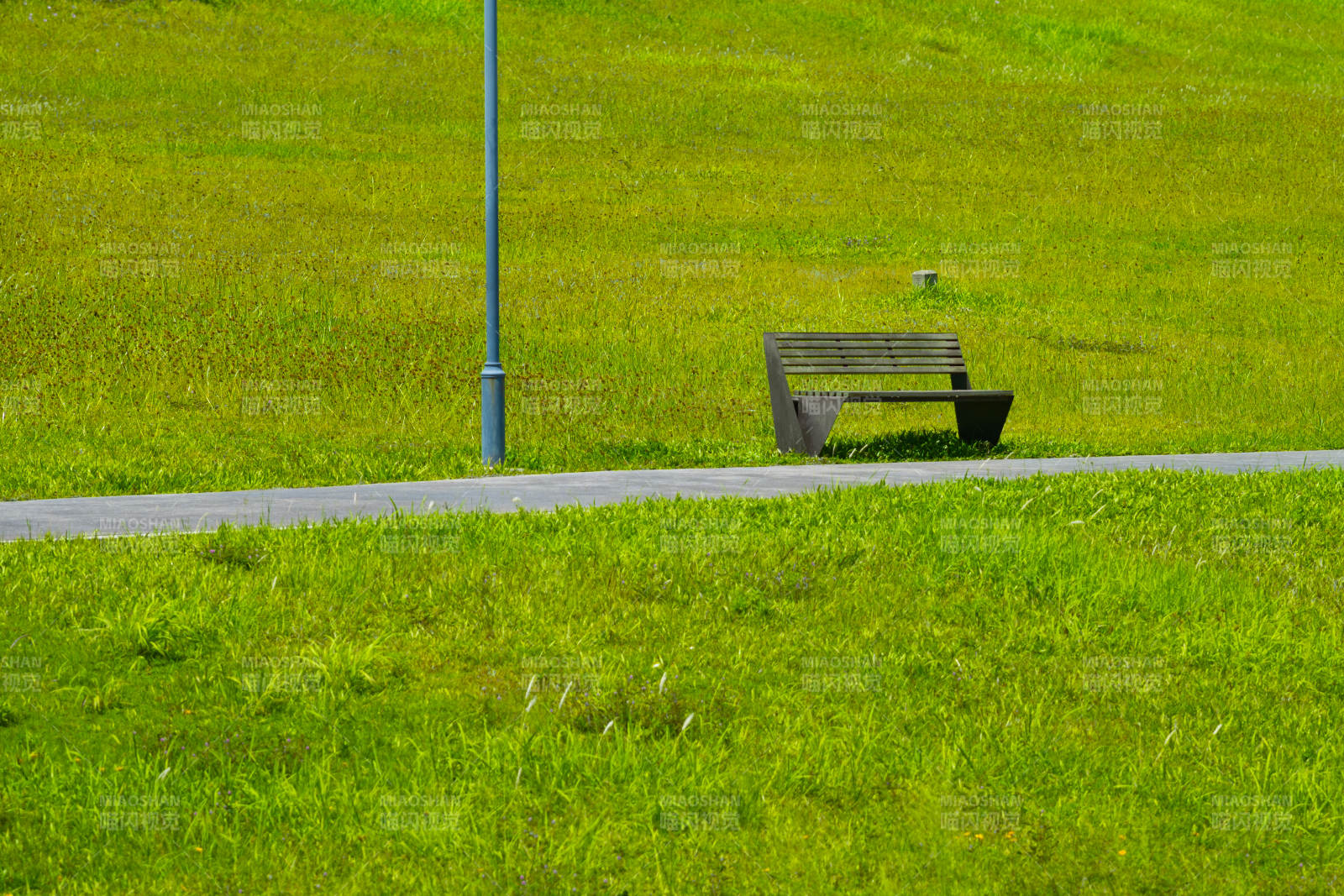 公园长椅静景图片