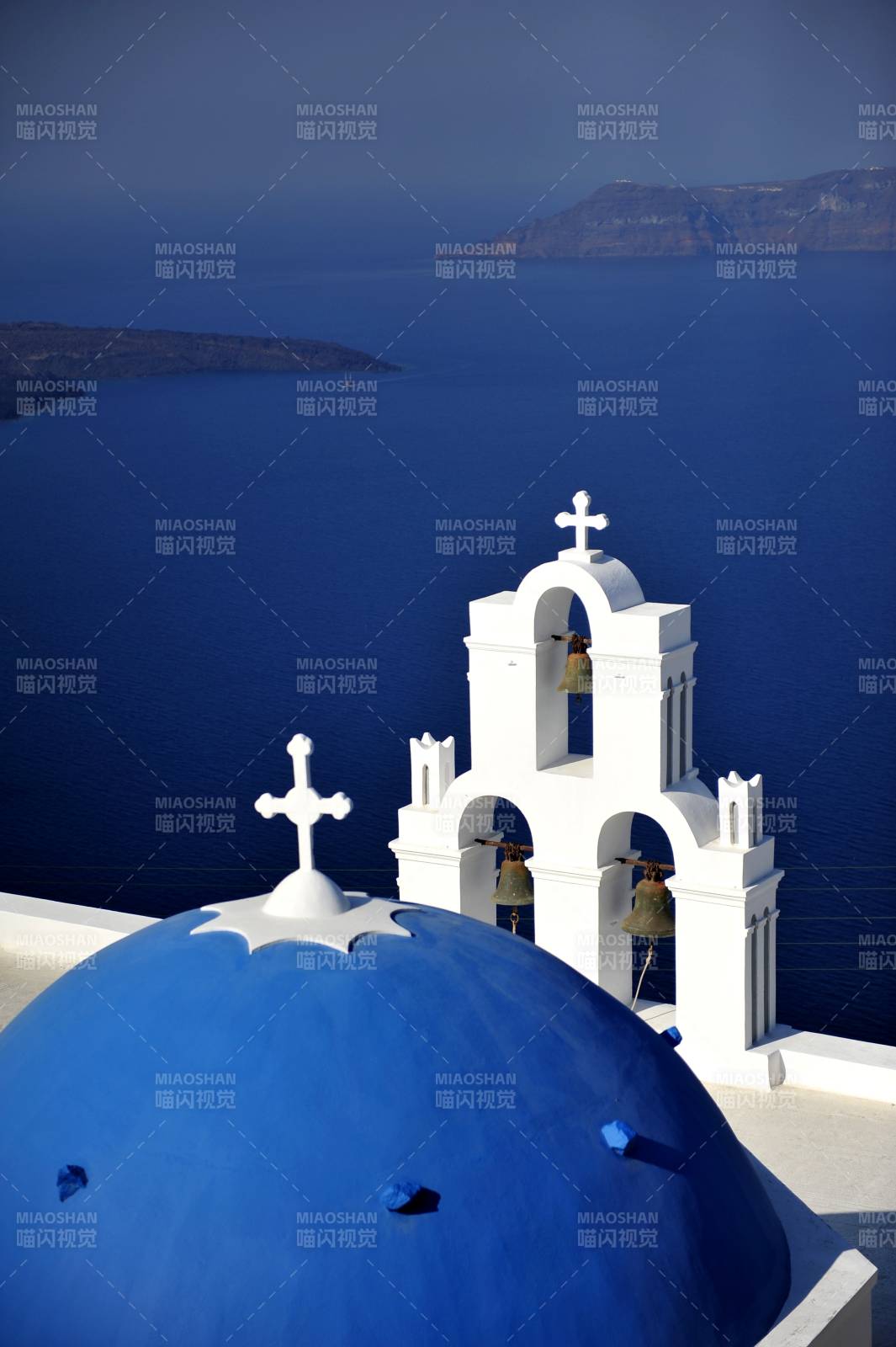 希腊圣托里尼教堂图片