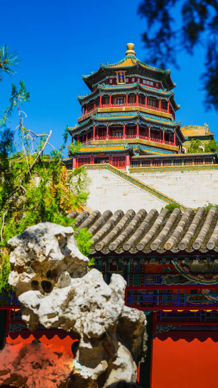 颐和园佛香阁 图片