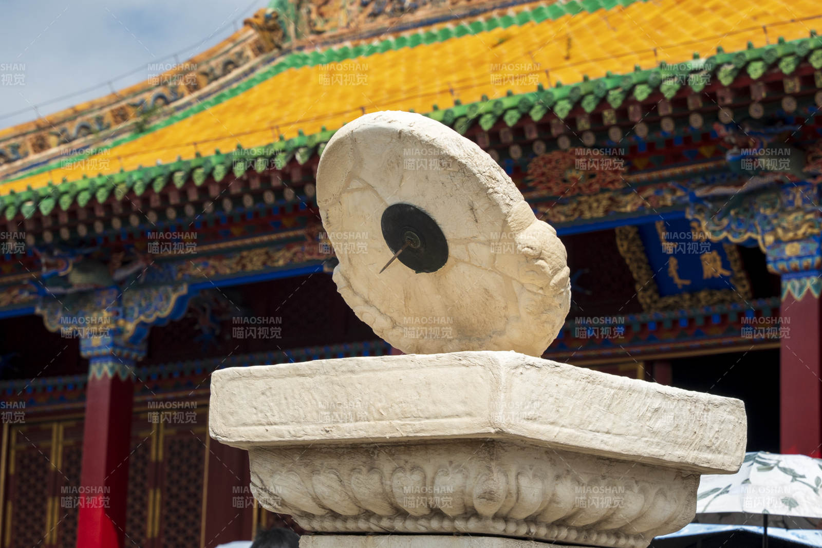 沈阳故宫日晷图片