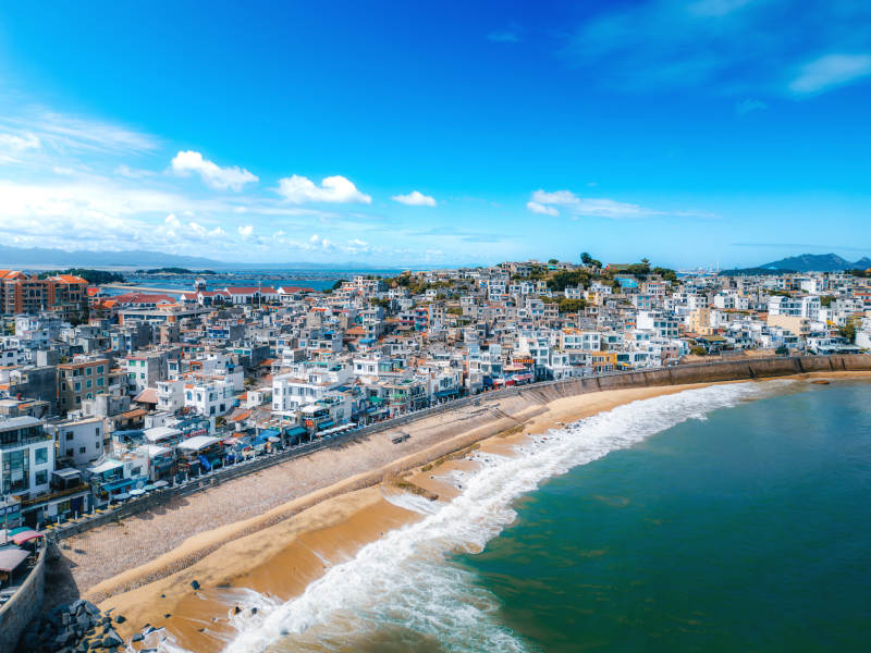 海滨城市风光图片