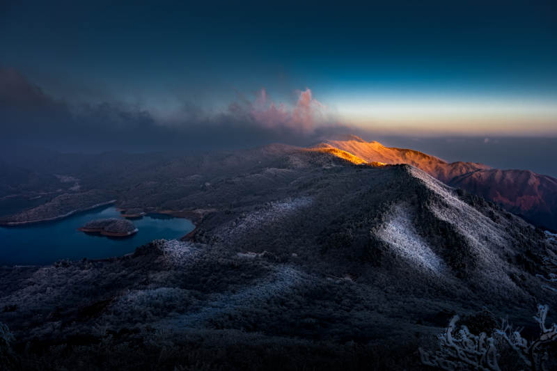杭州浙西天池雾凇图片