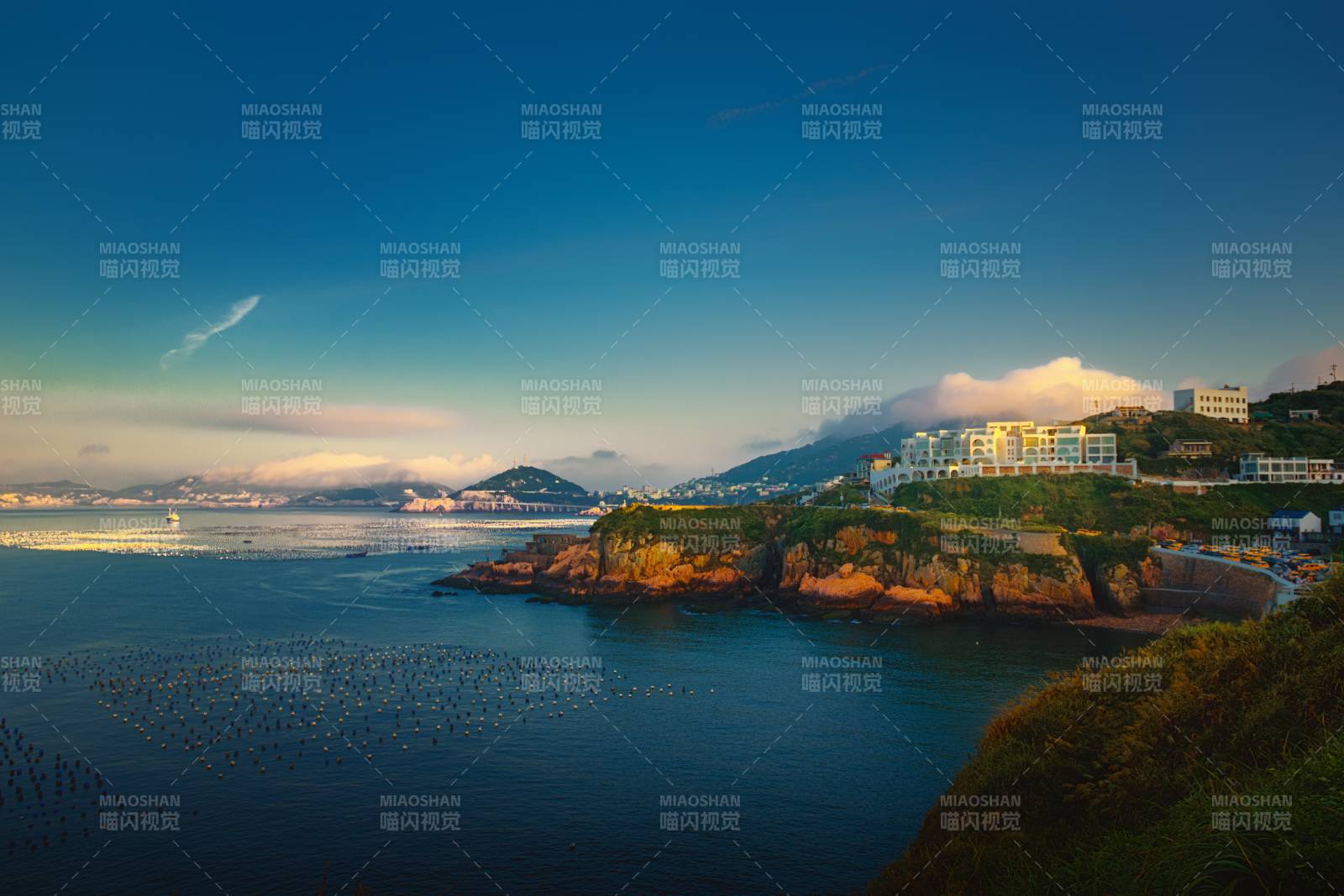 舟山海滨晨曦美景图片