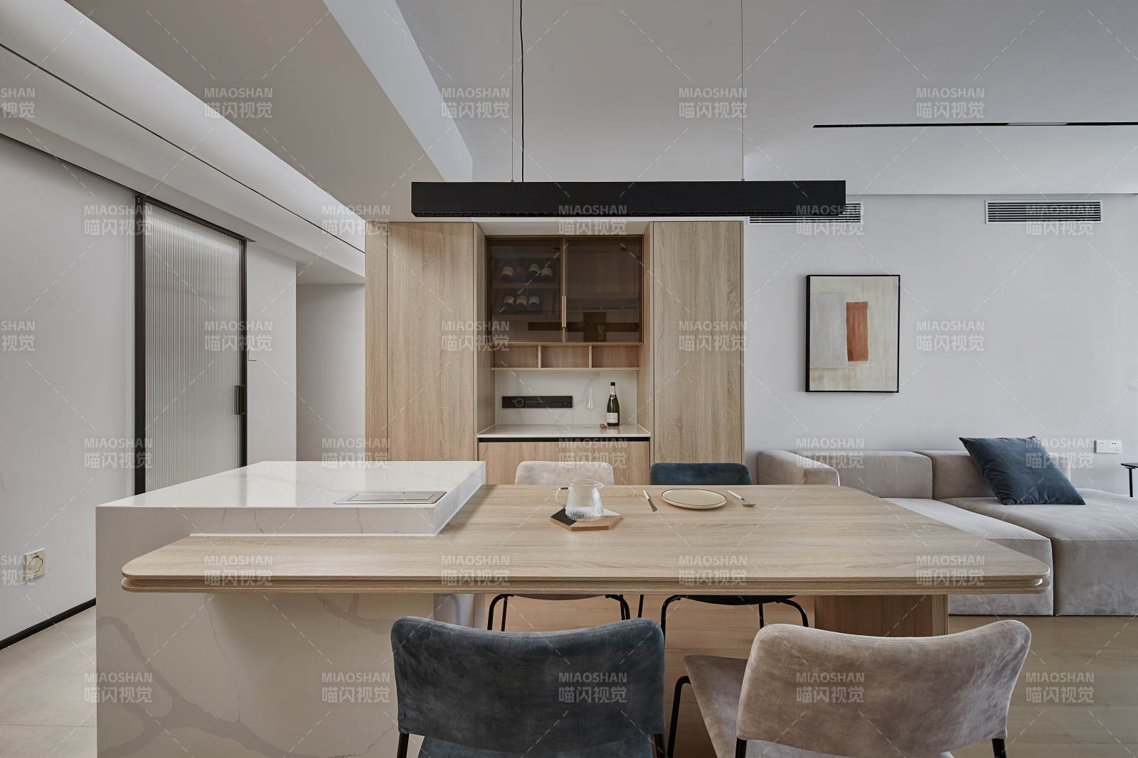 现代简约厨房餐厅图片