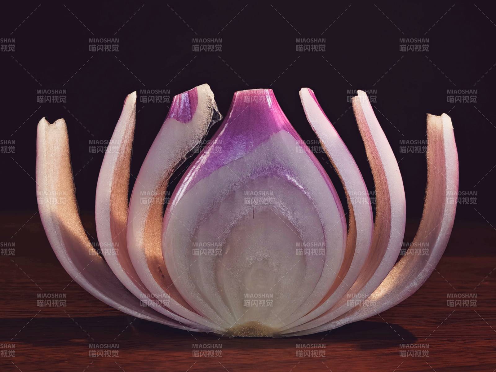 洋葱的艺术绽放图片