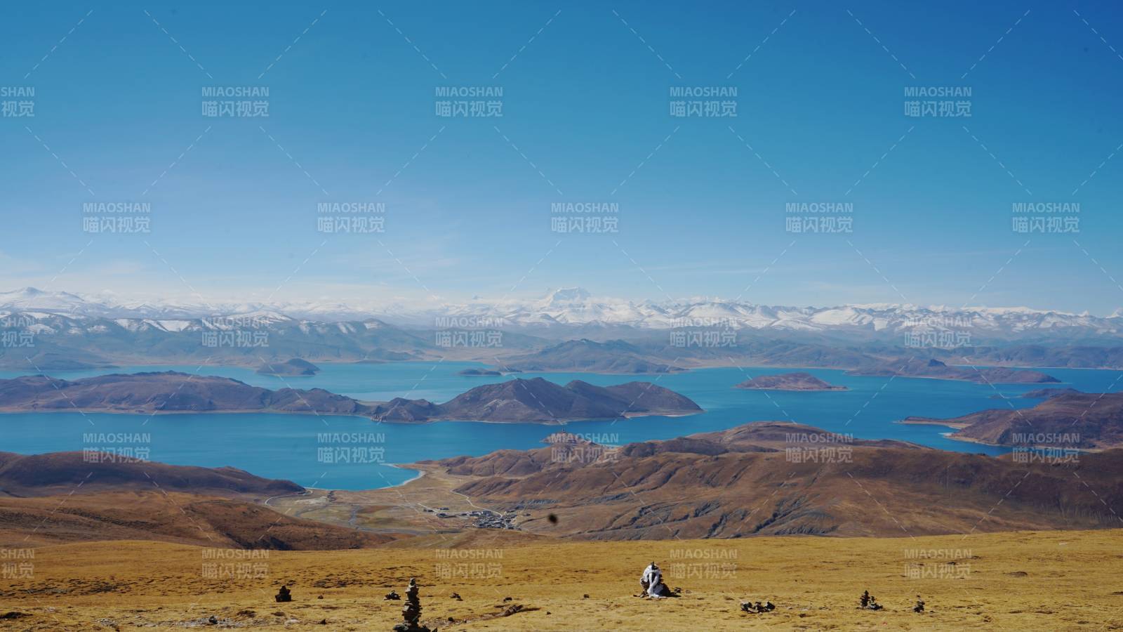 西藏羊卓雍措鲁日拉观景台图片