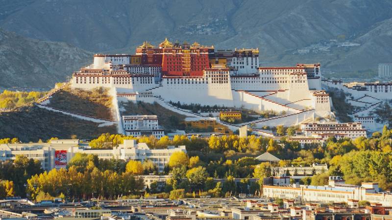 拉萨布达拉宫风光图片