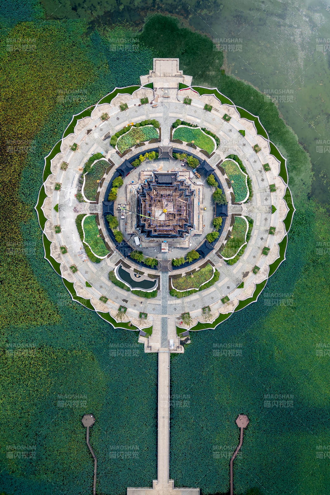 苏州重元寺航拍图片