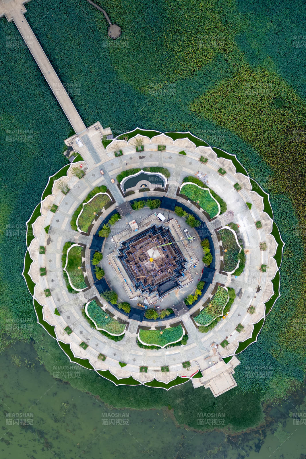 苏州重元寺航拍图片