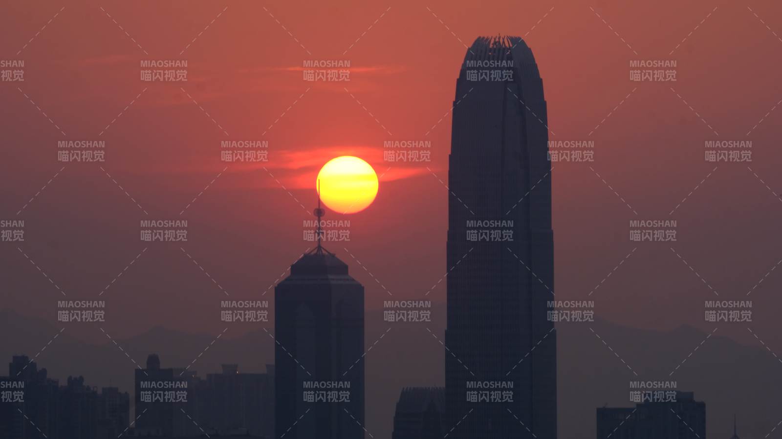 夕阳映城楼图片