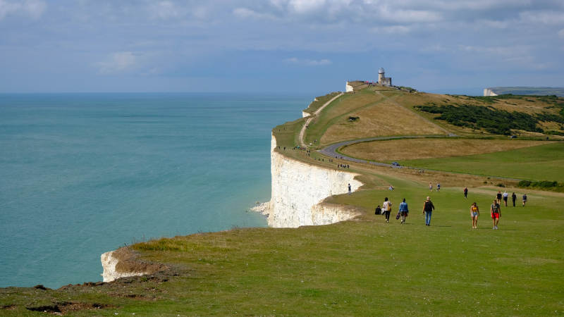 英国白崖海岸风光图片
