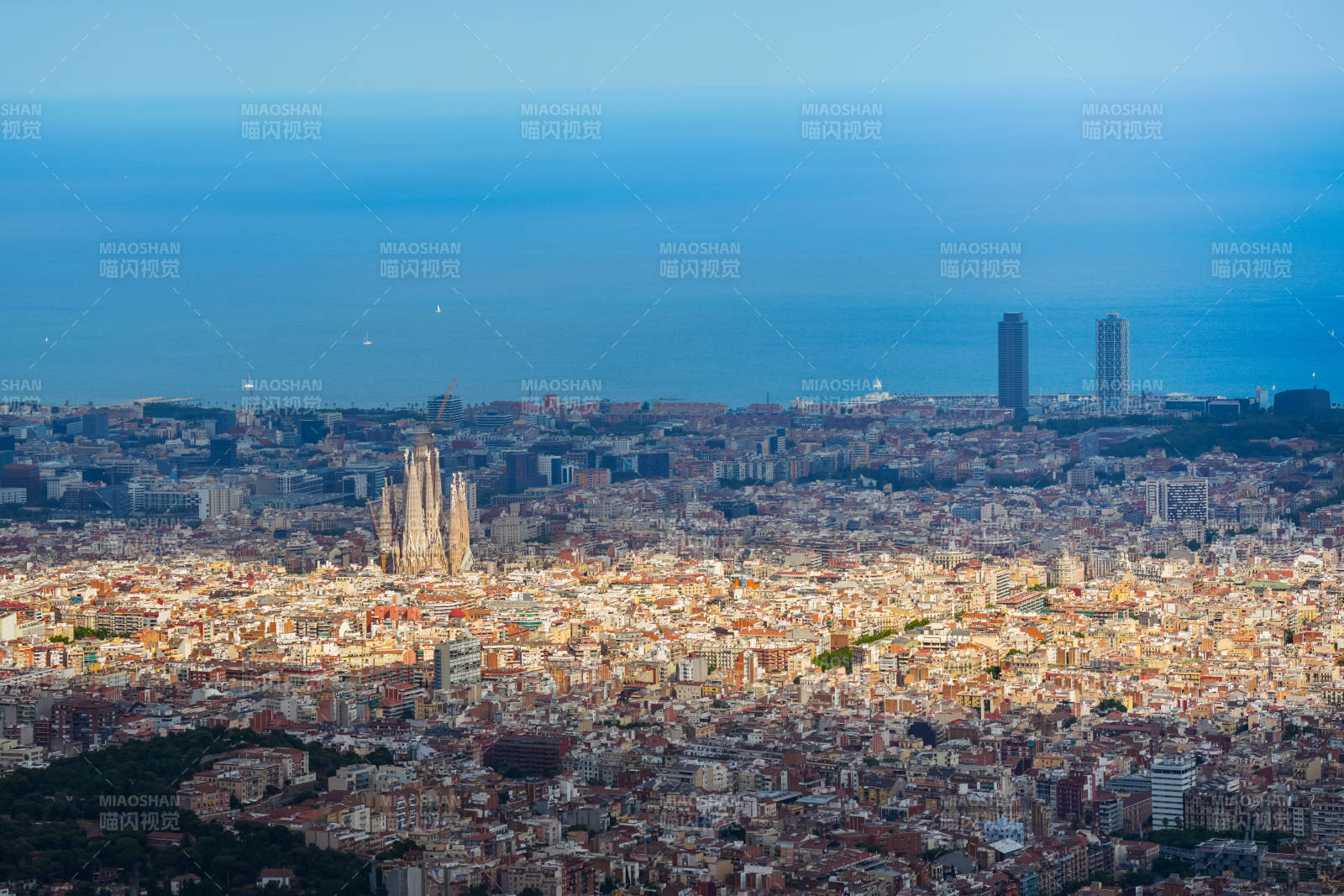 巴塞罗那城市风光图片