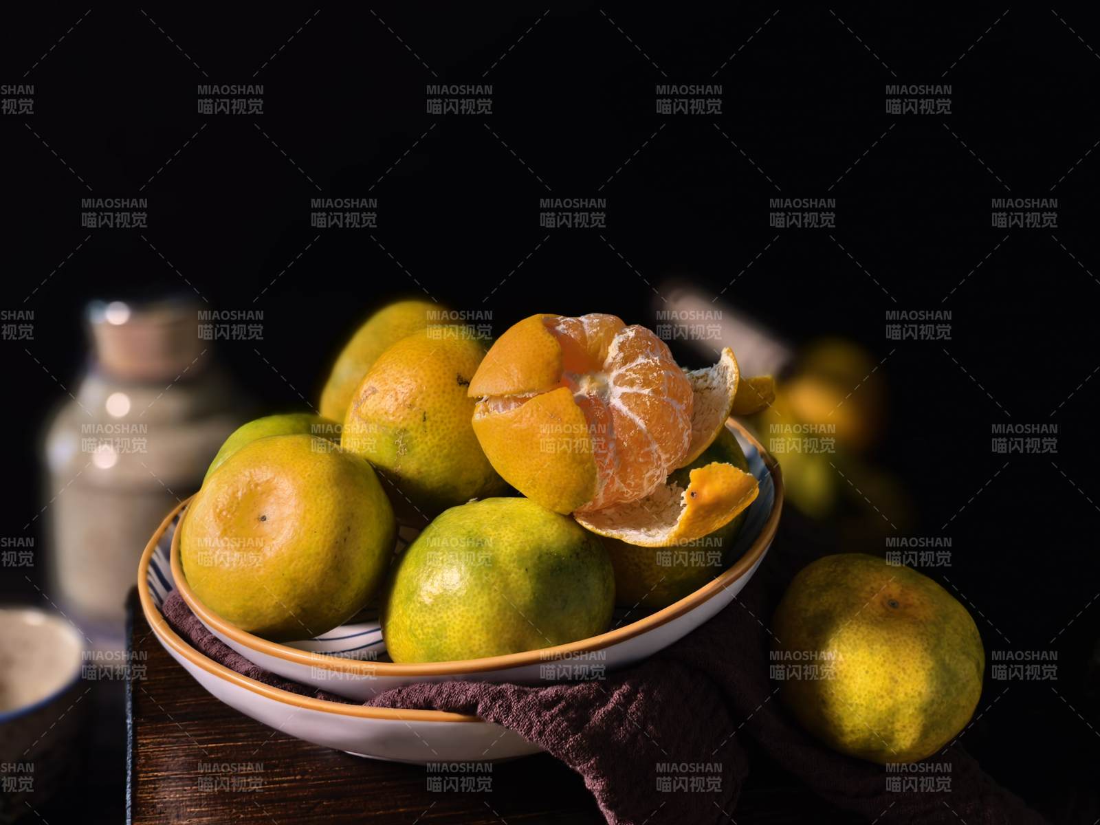 柑橘静物图图片