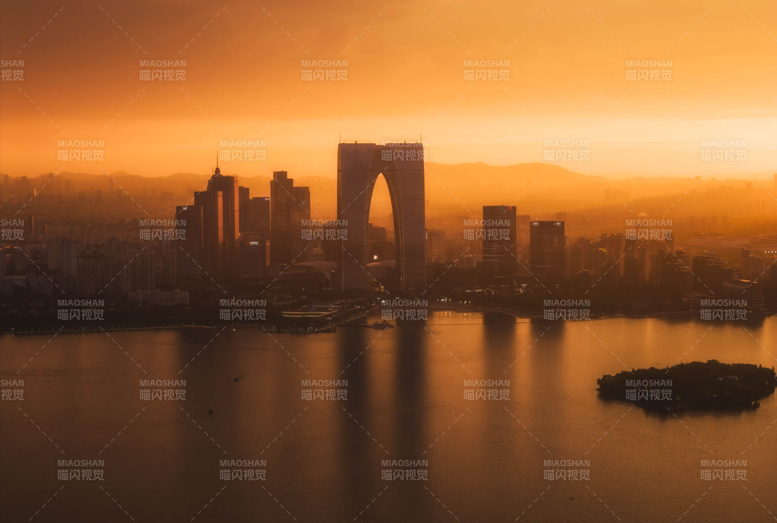 苏州城市剪影图片