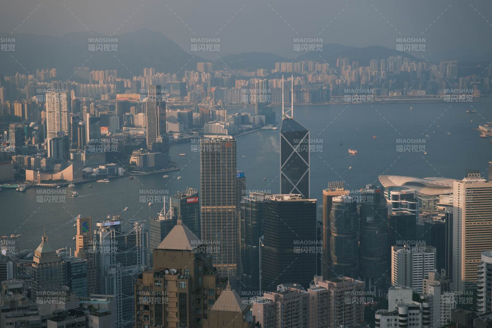 香港城市天际线图片