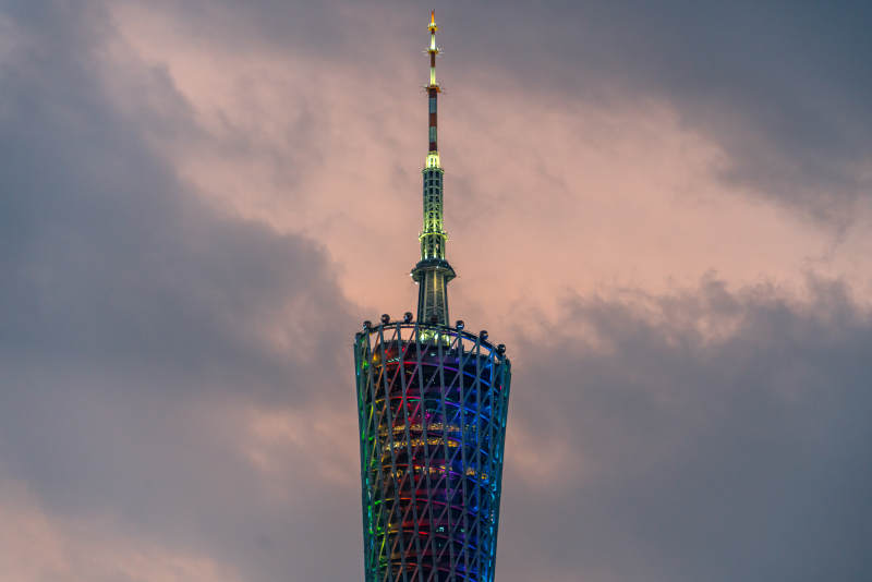 广州塔夜色璀璨图片