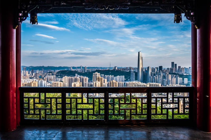 城景如画（鸿恩阁与陆海国际中心）图片