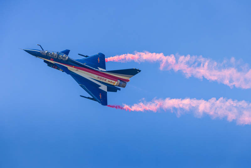 战机空中表演图片