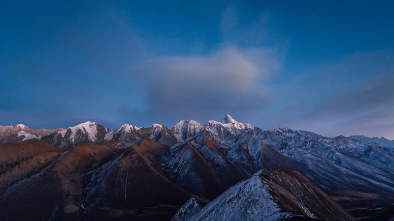 雪山之巅 雅哈垭口 贡嘎山图片