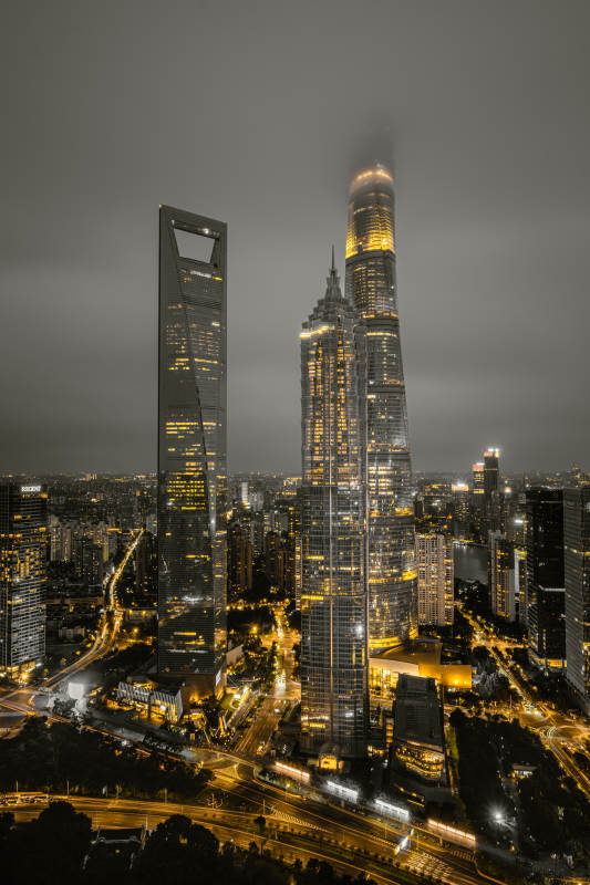 上海夜景璀璨图片