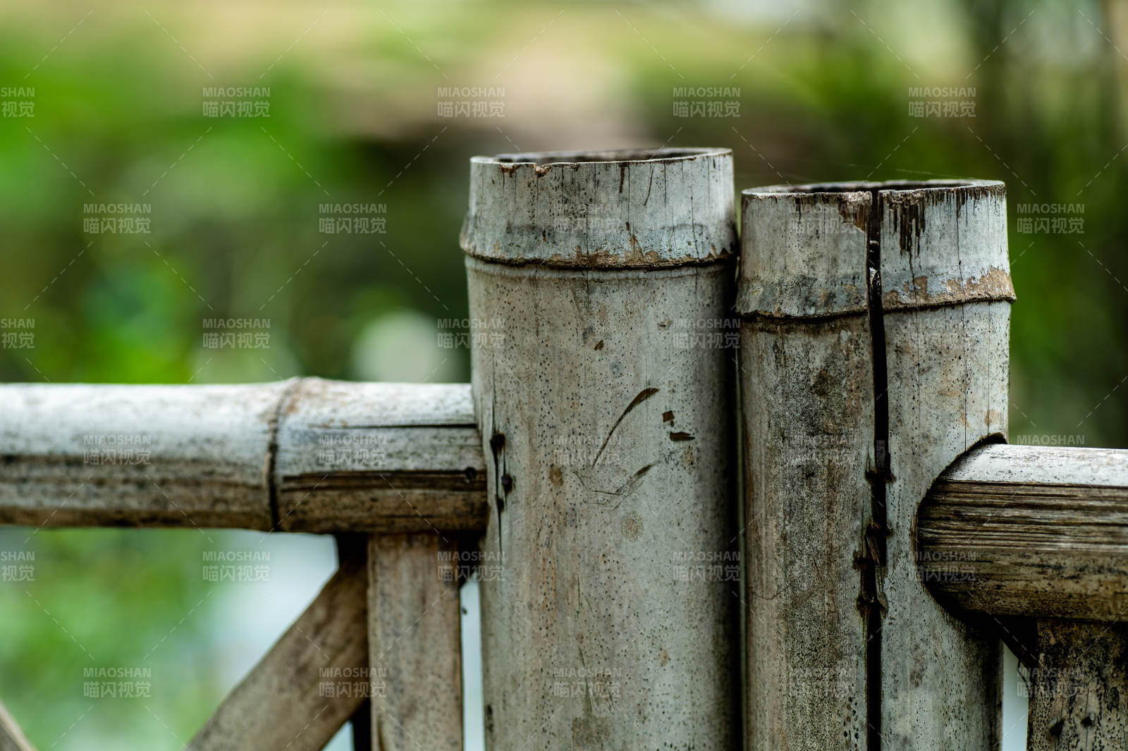 竹栏静景图片