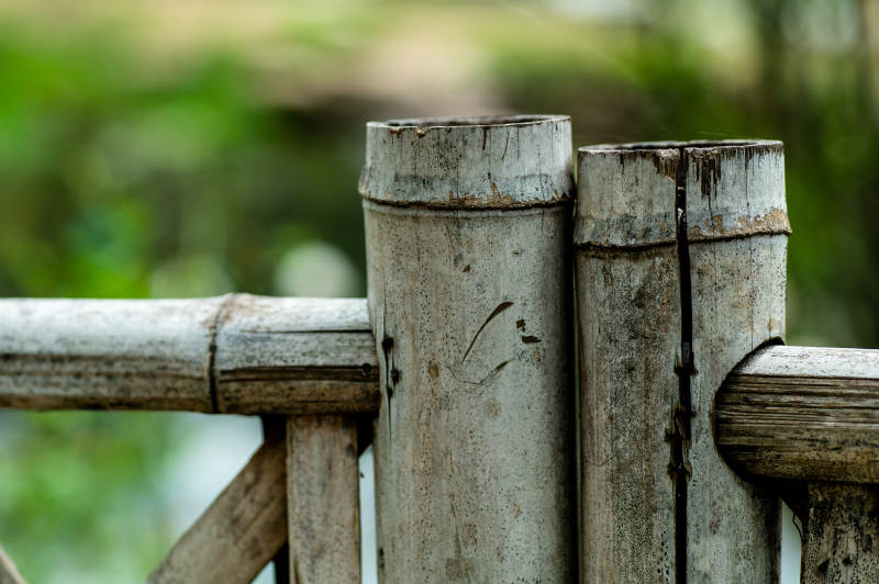 竹栏静景图片