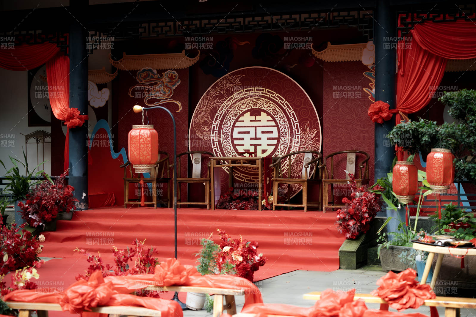 中式婚礼现场布置图片