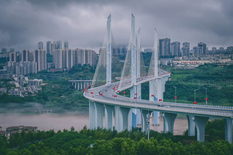 重庆蔡家嘉陵江大桥图片