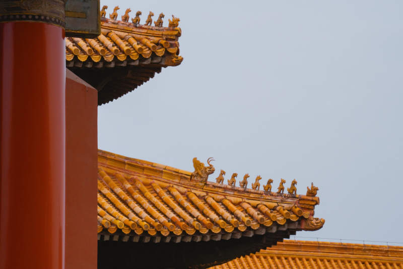 故宫屋脊神兽图片