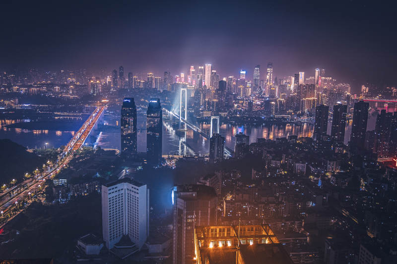 重庆市城市夜景图片