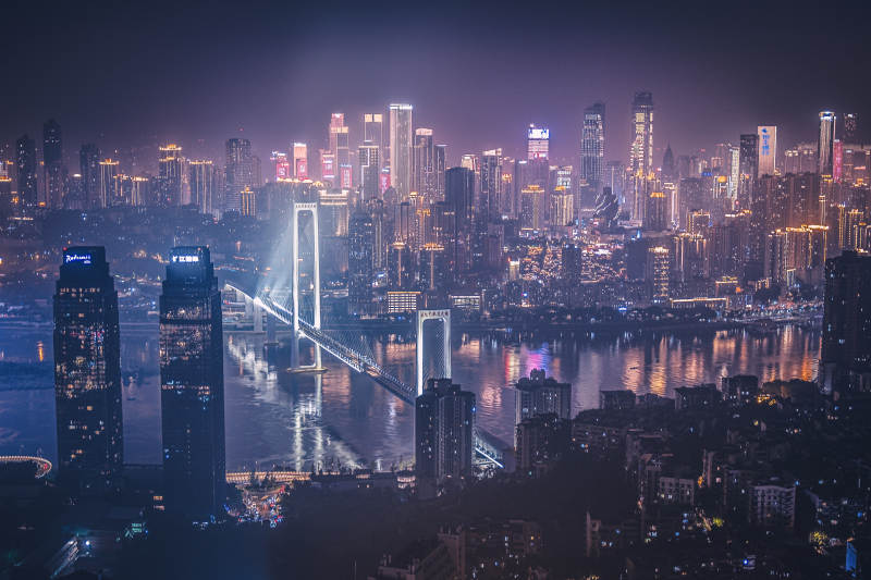重庆市渝中区夜景图片