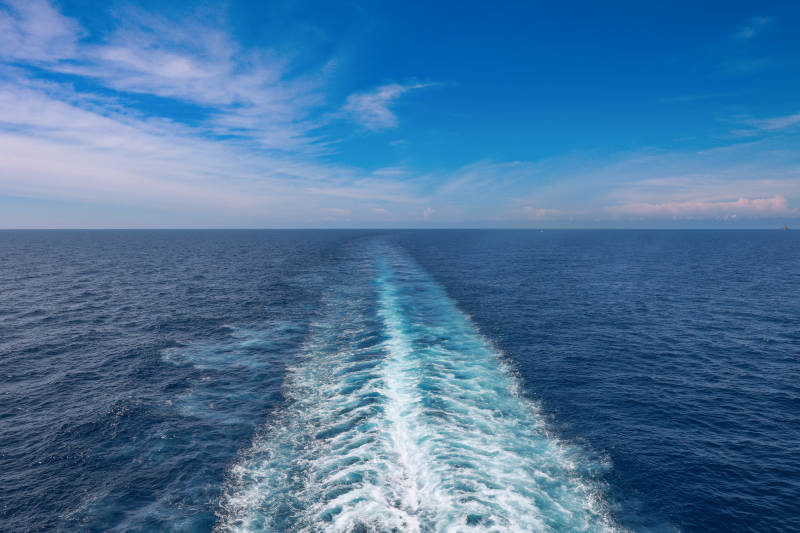 航迹如画 海天一色图片