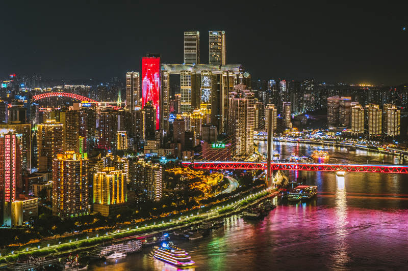 重庆渝中半岛夜景图片