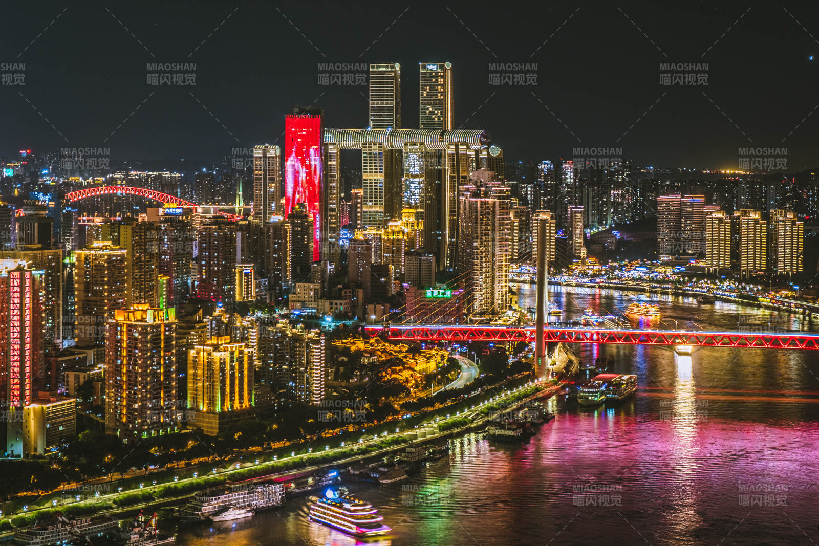 重庆渝中半岛夜景图片